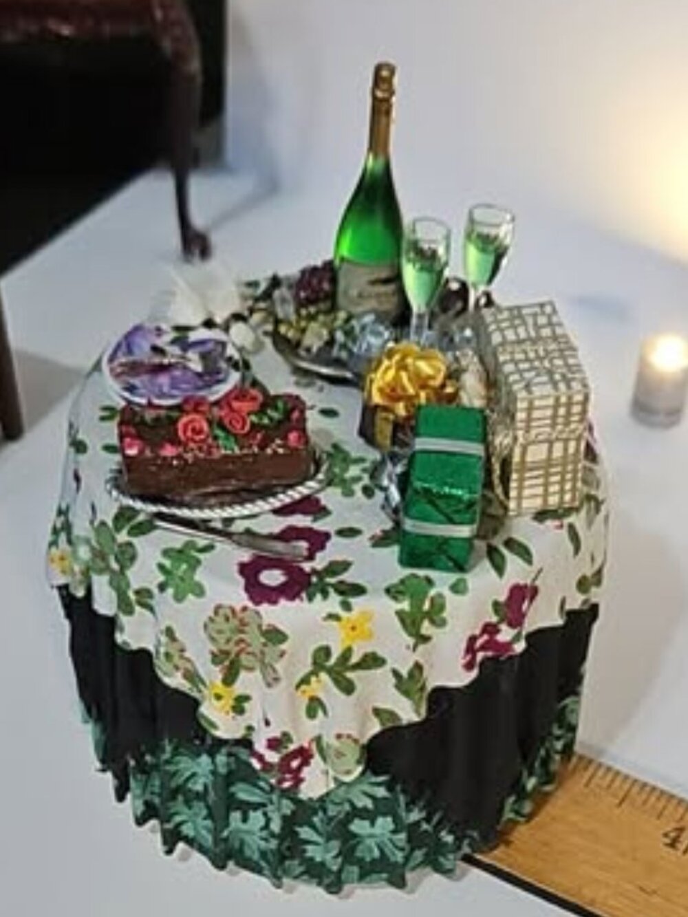 Lorraine Scuderi Dollhouse Miniature Table
